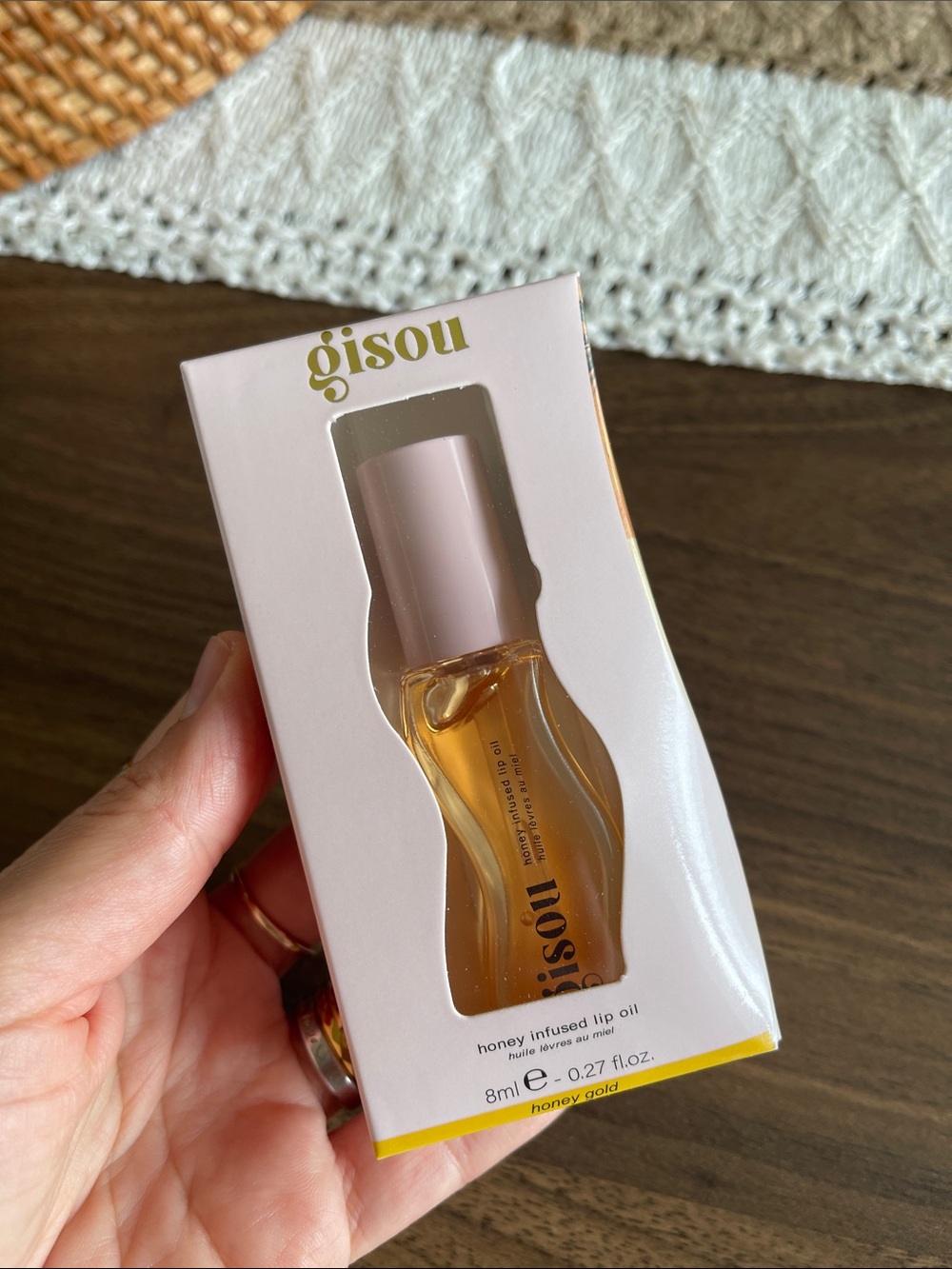 Gisou Honey-Infused Lip Oil — Pale Pink & Honey Gold